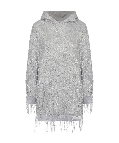 ELISABETTA FRANCHI ELISABETTA FRANCHI SEQUINED FRINGED MINI DRESS