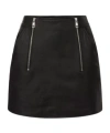 Elisabetta Franchi A-line Leather Miniskirt In Black
