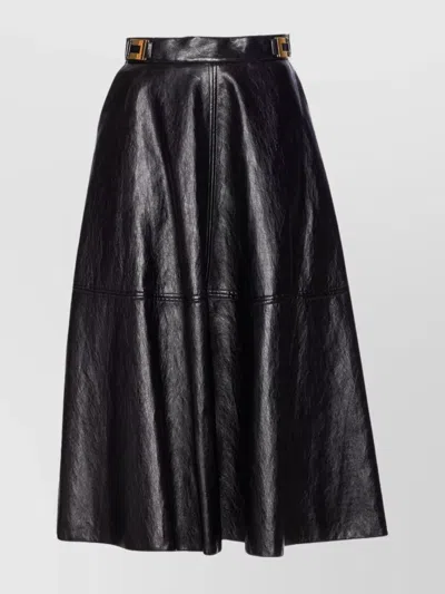 ELISABETTA FRANCHI A-LINE MIDI SKIRT HIGH WAIST