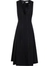 Elisabetta Franchi Midi Dress In Black  
