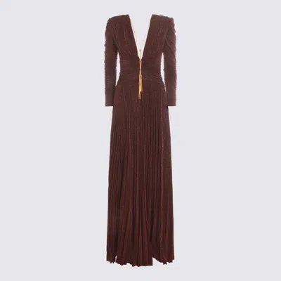 ELISABETTA FRANCHI ELISABETTA FRANCHI DARK RED DRESS
