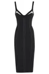 Elisabetta Franchi Adjustable Straps Bustier Cut-out Midi Pencil