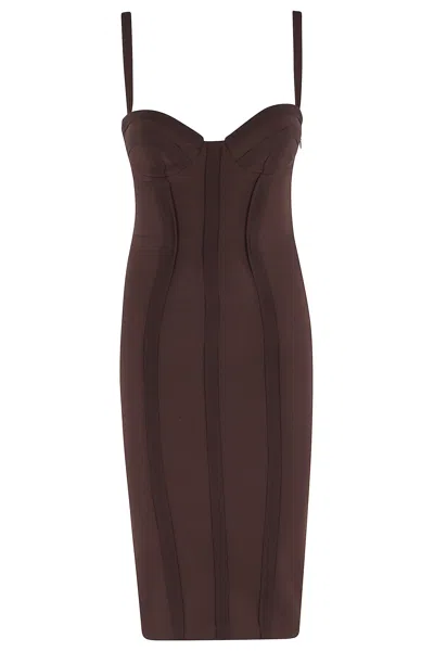 Elisabetta Franchi Abito In Brown