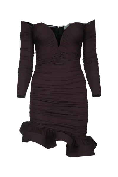 Elisabetta Franchi Abito In Brown