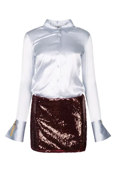 ELISABETTA FRANCHI ABITO CAMICIA + MINI GONNA