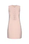 Elisabetta Franchi Abito Corto Maglia Dettaglio Fiochetti In Pink
