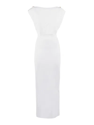 Elisabetta Franchi Abito Di Maglia In White