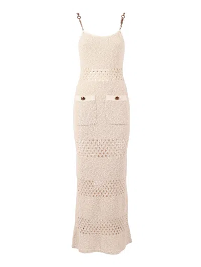 Elisabetta Franchi Abito Di Maglia In Neutral