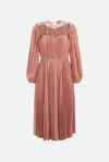 Elisabetta Franchi Abito Impero Rose Gold In Rosa