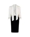 Elisabetta Franchi Viscose Blend Midi Dress With Detachable Skirt In E84
