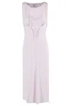 Elisabetta Franchi Quarzo Midi Dress In Pink