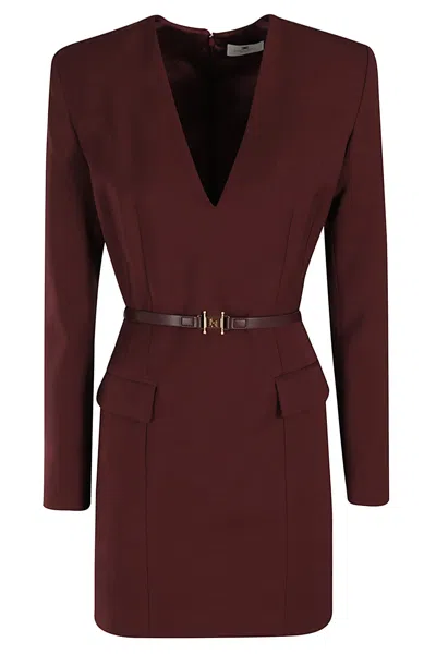 Elisabetta Franchi Abito In Rouge Noir