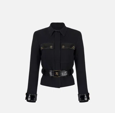ELISABETTA FRANCHI ELISABETTA FRANCHI ABRIGO CON CINTURA