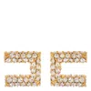 Elisabetta Franchi Logo Earrings In Multi