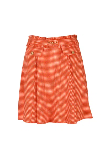 Elisabetta Franchi A-line Skirt - Red In Multi