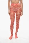 Elisabetta Franchi All Over Floral Tights In Pink