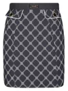 Elisabetta Franchi All-over Printed Mini Skirt In Nero