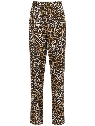 ELISABETTA FRANCHI ANIMAL PRINT TROUSERS