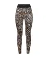 Elisabetta Franchi Animalier Leggings In Black
