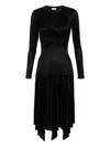 Elisabetta Franchi Asymmetric Evening Dress In Black