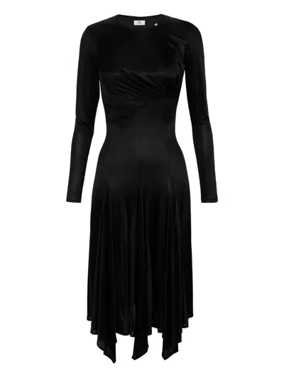 ELISABETTA FRANCHI ASYMMETRIC EVENING DRESS