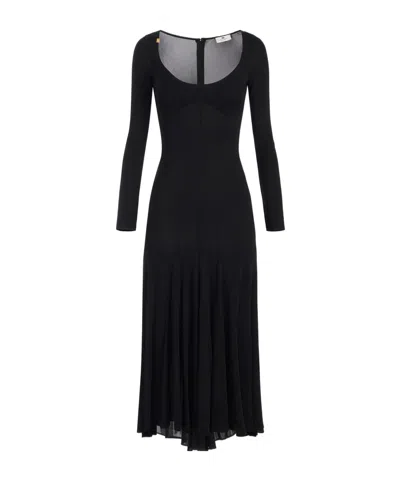 ELISABETTA FRANCHI LIGHTWEIGHT-JERSEY MAXY DRESS