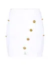 Elisabetta Franchi Asymmetrical Mini Skirt In White