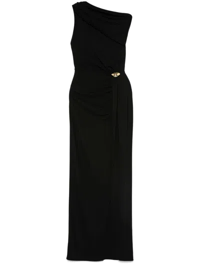 Elisabetta Franchi Women's Jersey Asymmetric Dress In Blue
