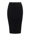 Elisabetta Franchi Back-detail Midi Pencil Skirt In Black