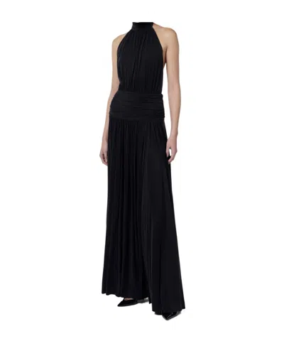 Elisabetta Franchi Backless Design Dress Dress In Black