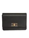 Elisabetta Franchi Black Clutch With Shoulder Strap In Black