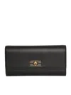 Elisabetta Franchi Black Twist-lock Fastening Detachable Chain-link Shoulder Strap In Black