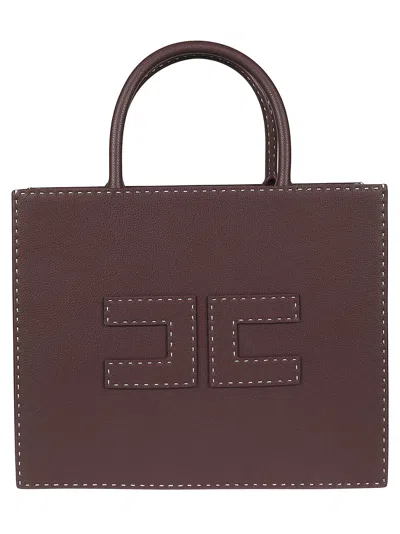 ELISABETTA FRANCHI MEDIUM LOGO TOTE BAG