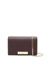 Elisabetta Franchi Shoulder Strap With Groumette Chain In Red
