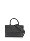 Elisabetta Franchi Borsa Tote Media Con Logo In Rilievo Nera In Black