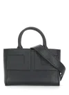 Elisabetta Franchi Structured Black Handbag With Versatile Carrying Options In Black