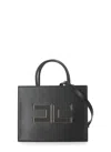 Elisabetta Franchi Rectangular Structured Shoulder Bag In Black