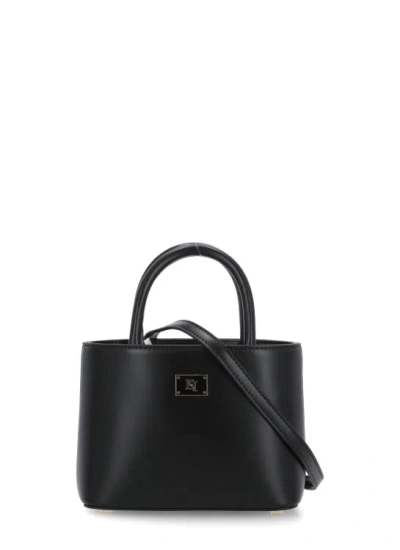 Elisabetta Franchi Bag With Logo In Black