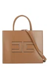 Elisabetta Franchi Structured Shoulder Bag In Brown