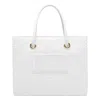 Elisabetta Franchi White Tote Rafia Bag