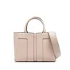 Elisabetta Franchi Grey Grey Shoulder Bag In Beige