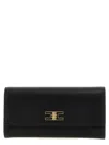 Elisabetta Franchi Black Twist-lock Fastening Detachable Chain-link Shoulder Strap In Black
