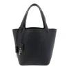 Elisabetta Franchi Small Leather Tote Bag In Black