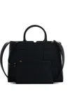 Elisabetta Franchi Structured Black Handbag With Versatile Carrying Options In Black