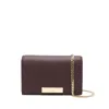 Elisabetta Franchi Logo-plaque Chain Shoulder Bag In Red