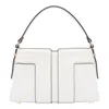Elisabetta Franchi Single Handle Shoulder Bag In White