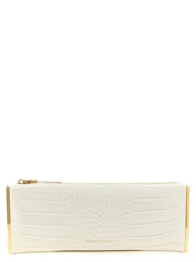 Elisabetta Franchi 'baguette' Clutch In Neutral