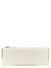 Elisabetta Franchi Baguette Clutch In White