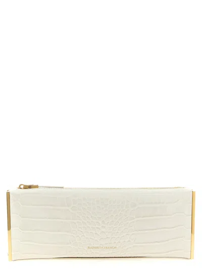 ELISABETTA FRANCHI BAGUETTE CLUTCH WHITE