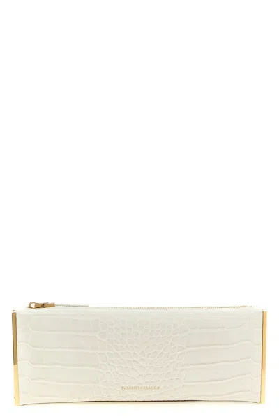 Elisabetta Franchi 'baguette' Clutch In White